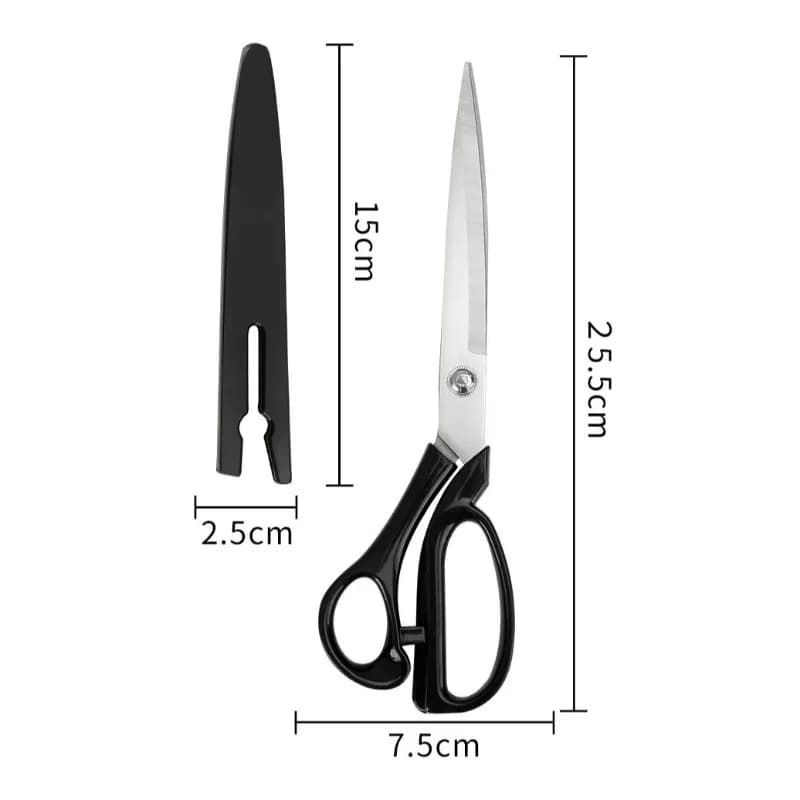 10 Inch Stainless Steel Tailor Shears for Fabric Leather Cutting Professional Sewing Craft DIY Apparel Making Tool Accessory - 6