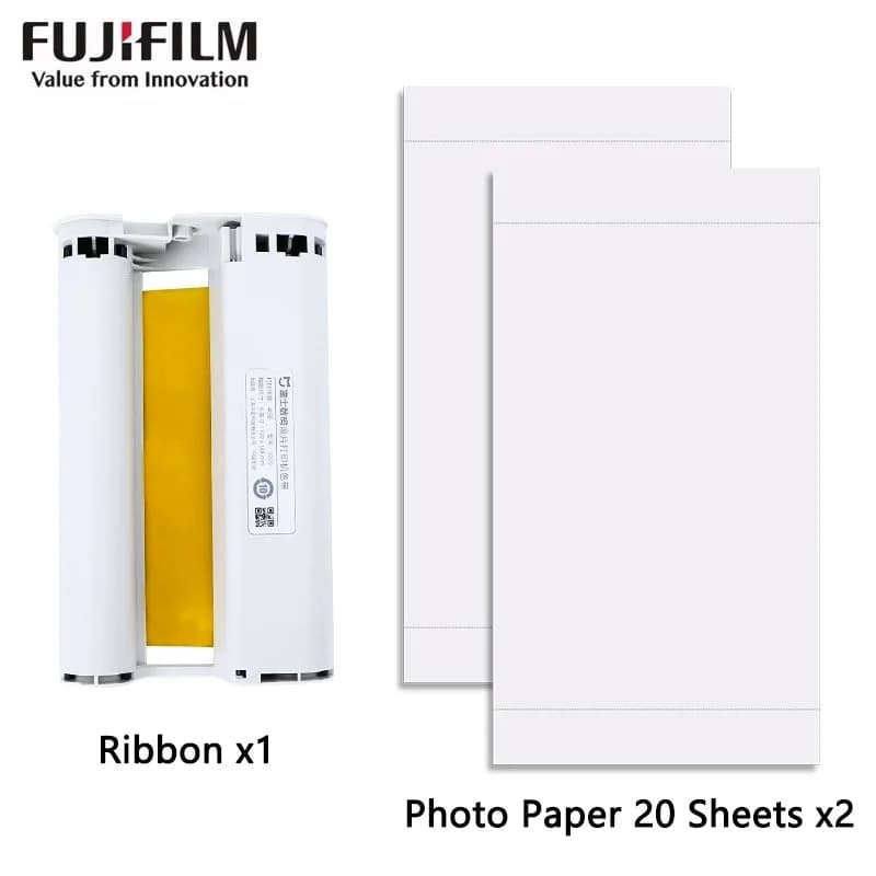 Fujifilm PrinCiao Xiaoqiao Printing 40-200 Sheets Paper Digital Photo Film Consumables Package For Fujifilm Princiao Smart II - 4