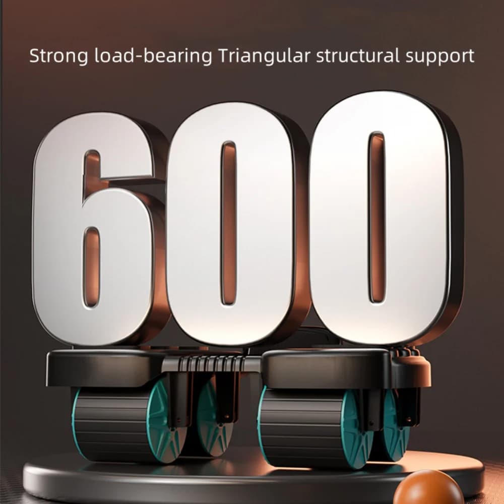 Abdominal Wheel Exerciser Six Elbow Design Slider Abdominal Workout Wheel Automatic Rebound Antislip Home Gym Fitness Equipment - 4