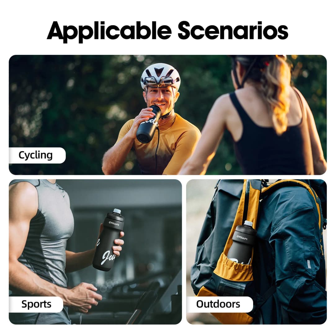 زجاجة ماء ركوب الدراجات من Rapha 620/750 مل فائقة الخفة مقاومة للتسرب قابلة للضغط خالية من النكهة غلاية دراجة رياضية للتخييم والمشي لمسافات طويلة - 5
