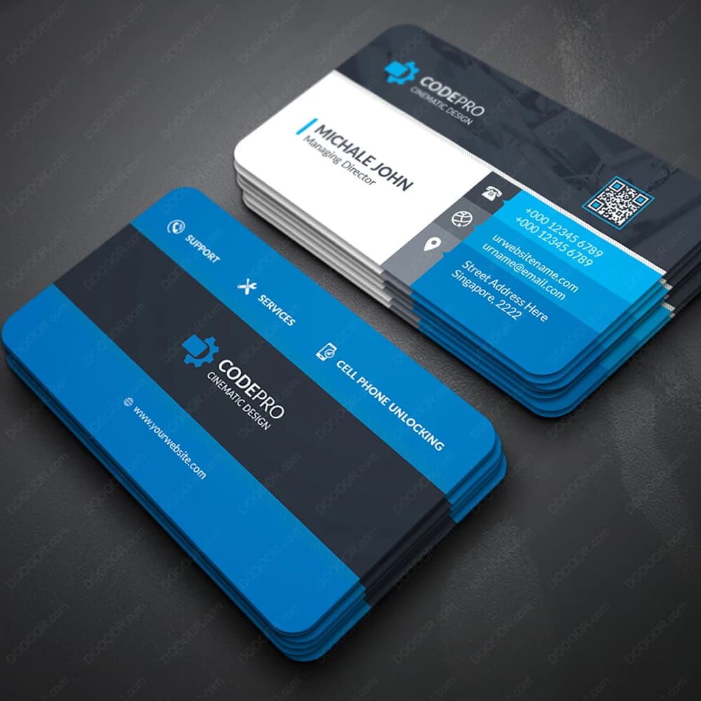 100PCS custom logo color double-sided small BUSINESS CARD thank you card gift card 300gmg paper 9x5.4cm - 3