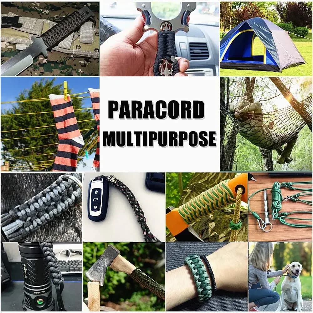 7 Strand 550 Paracord 5 15 30M 100FT Strong Heavy-Duty Camping Rope Tactical Parachute Cord Outdoor Gear Tent Rope 4mm Hiking - 6