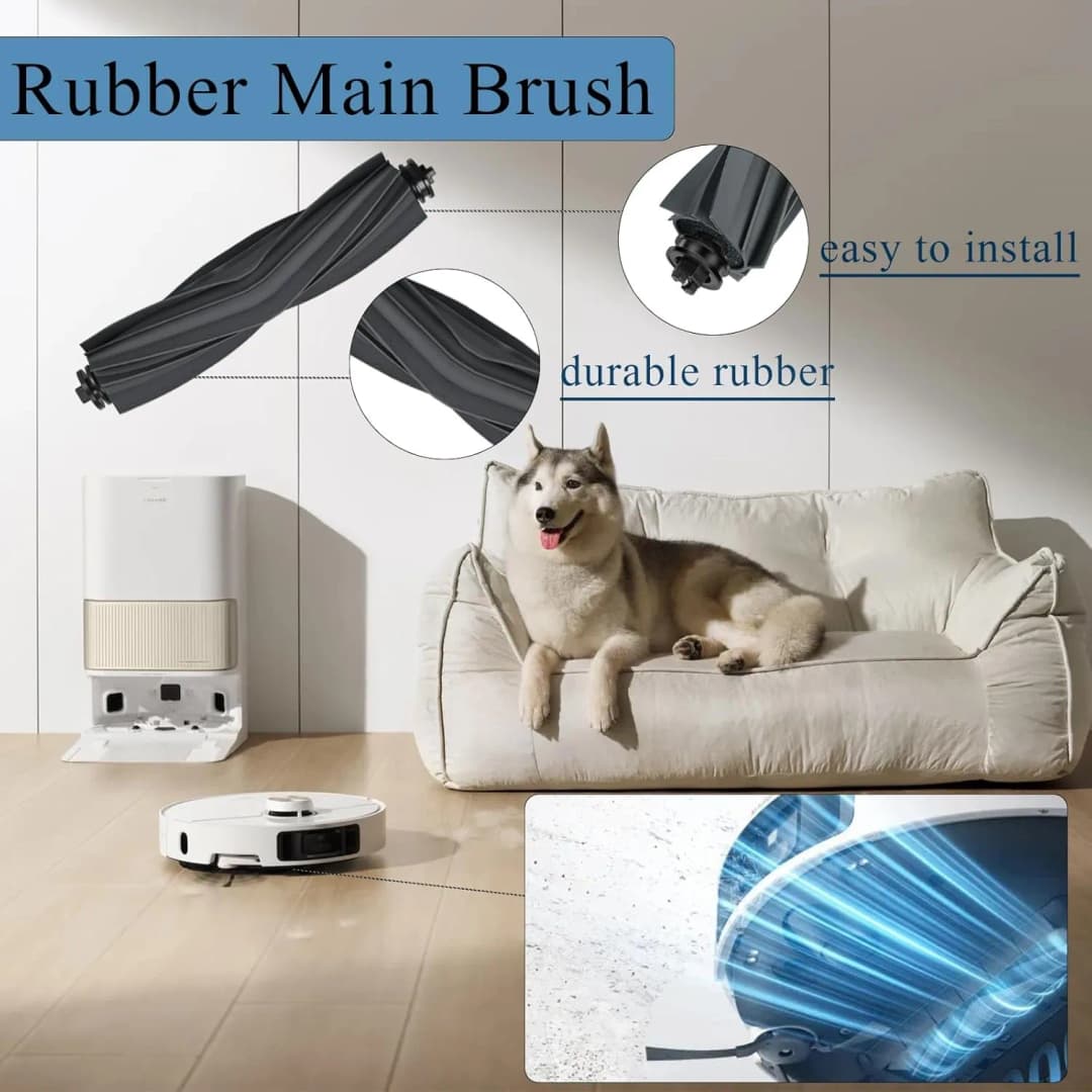 Dreame X40 Ultra / X40 Pro / L40 Ultra Robot Vacuum Spare Parts Main Side Brushes Mop Cloths HEPA Filters Dust Bags Accessories - 5