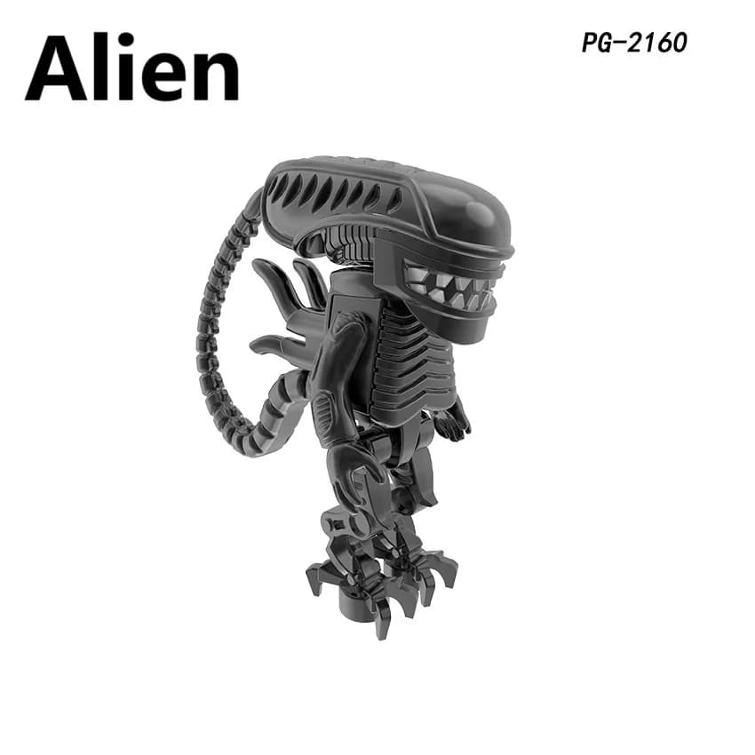 مكعبات بناء المفترس الجديدة ألعاب شخصيات الحركة الصغيرة الغريبة - 4