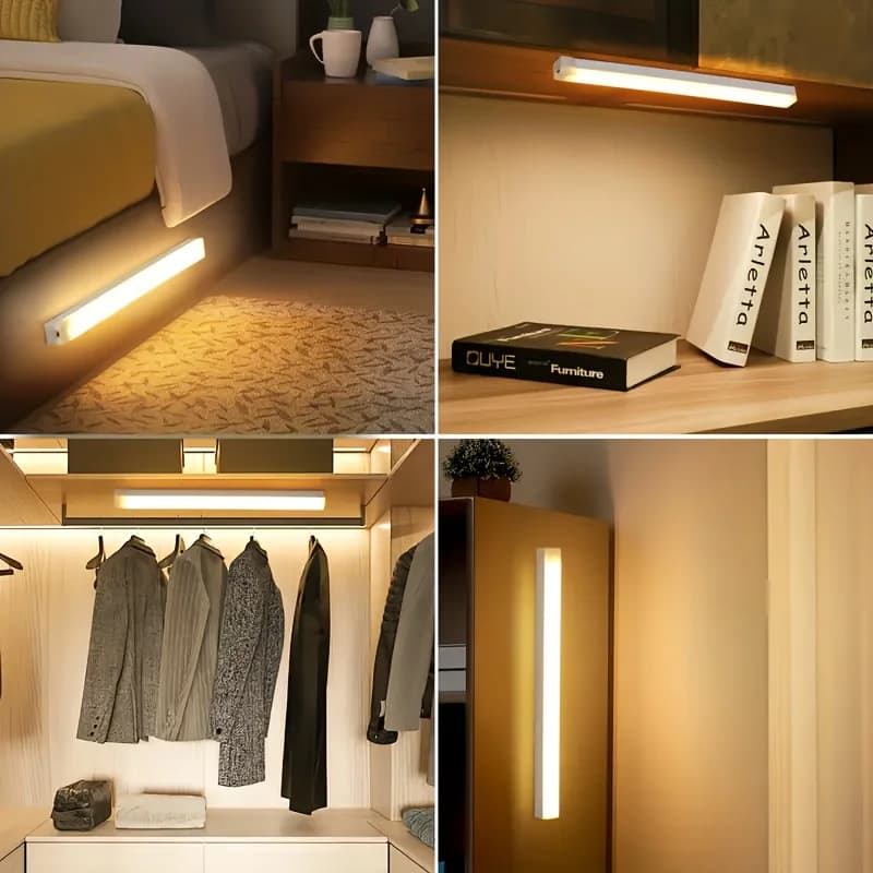 10-50cm Motion Sensor Light Night Wireless LED Lamp USB Battery Rechargeable Wall For Home House Room Bedroom Kitchen Lighting - 3