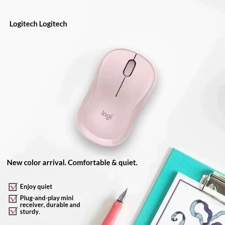 Logitech M221 Wireless Mouse - SilentTouch Tech 2.4GHz Connection Smooth Glide Perfect for Laptop Desktop PC Mac Configurations - 2