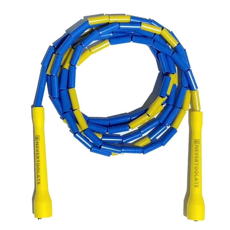 NEVERTOOLATE حبل قفز مطرز 4.5 ملم 150 جرام مدرب كريس 2.9 متر حبل لياقة بدنية حرة - 4