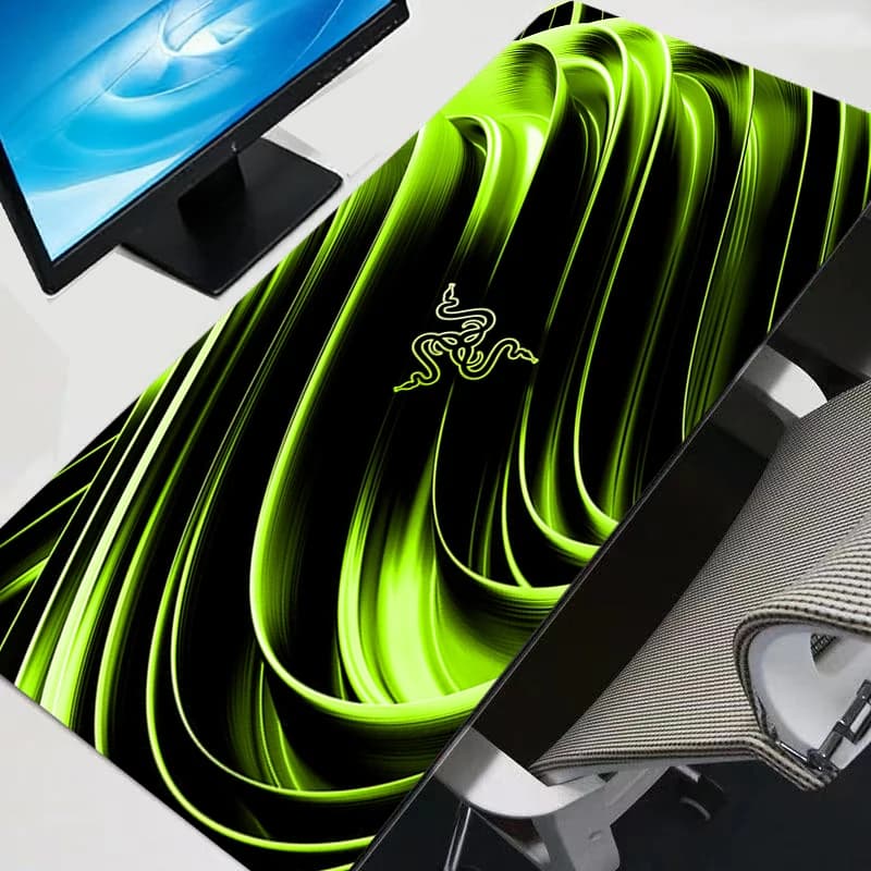 حصيرة ماوس Razer للاعبي الألعاب الإلكترونية المحترفين، حافة قفل السرعة، تصميم أنيمي، مطاط متين، حصيرة لوحة مفاتيح - 4