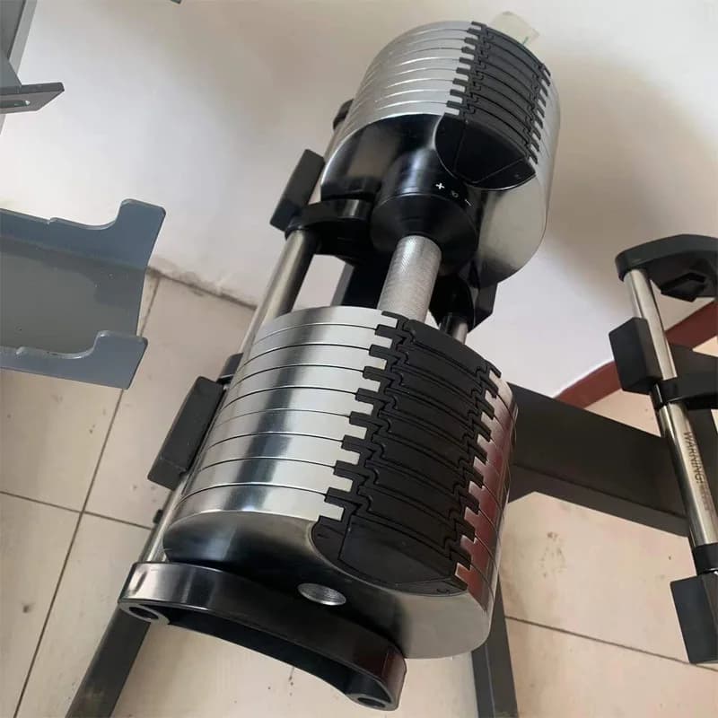 دمبل قابل للتعديل 4 كجم، زيادة 5 رطل أو 2 كجم، مقبض مريح - 6