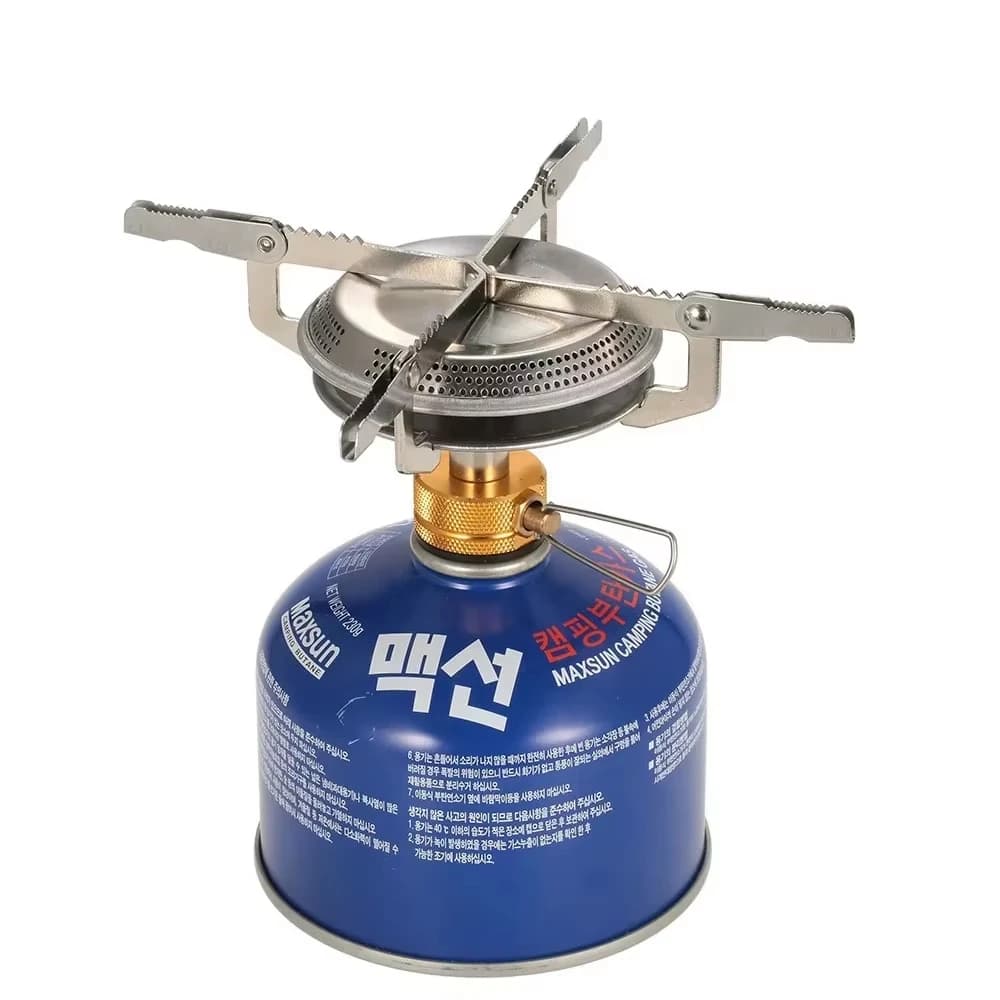 Outdoor Camping Gas Stove Ultralight Portable Stove Burner for Hiking Backpacking Picnic Cooking Stoves Furnace - 3