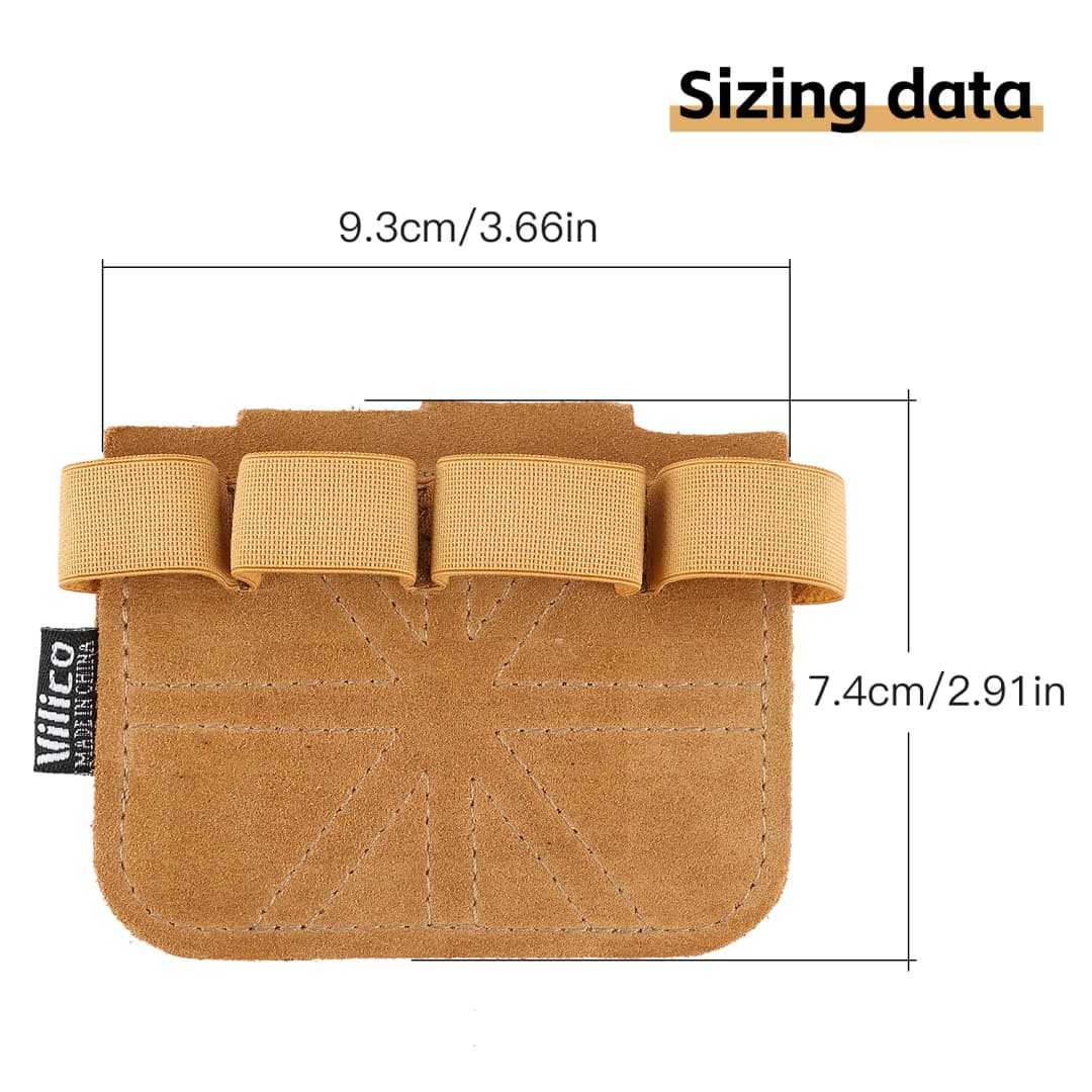 1 Pair Cowhide Gym Gloves Grips Anti-Skid Weight Power Belt Lifting Pads Deadlift Belt Workout Crossfit Fitness Gloves Palm Prot - 2