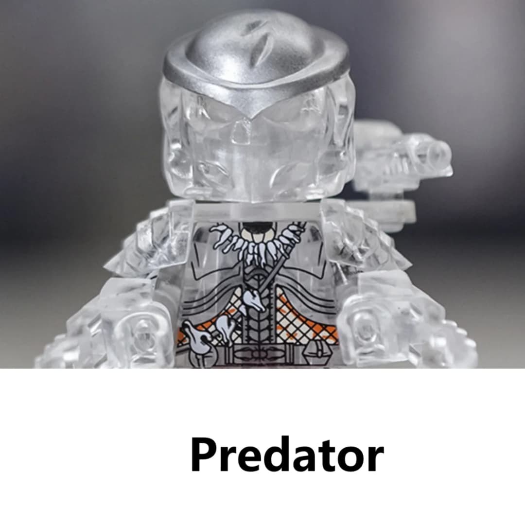 مكعبات بناء المفترس الجديدة ألعاب شخصيات الحركة الصغيرة الغريبة - 5