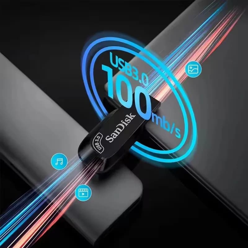 SanDisk SDCZ410 Ultra Shift USB 3.2 Flash Drive 32GB 64GB 128GB Portable Pen Drive for Computer original Memory Stick U Disk - 5