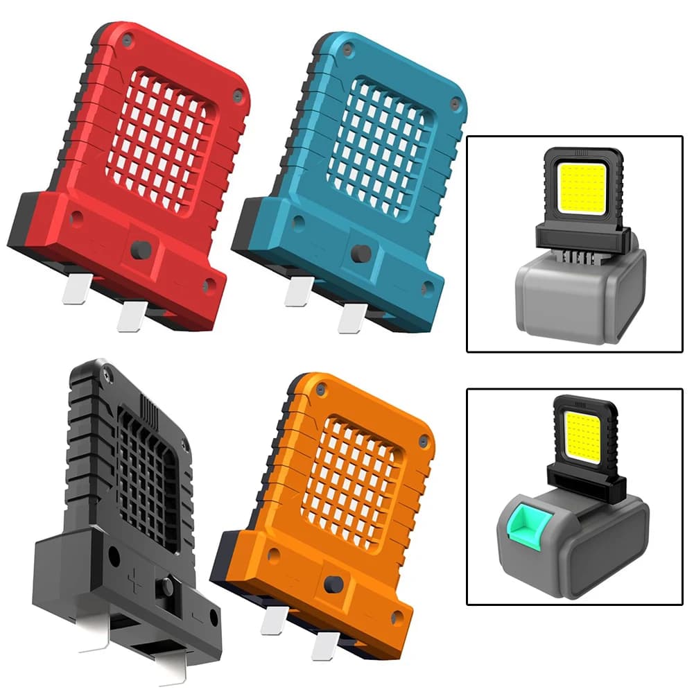 1pc LED Light 14W LED Camping Lantern Mini Pocket Work Light Adjustable Battery Interface Power Tool Light - 6