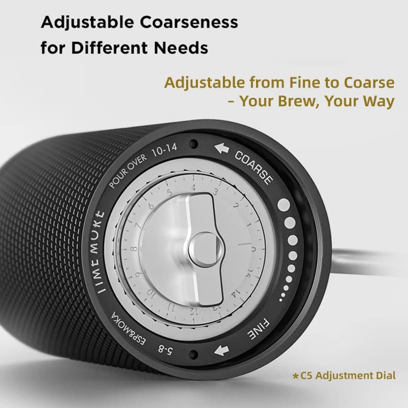 مطحنة قهوة يدوية محمولة TIMEMORE Chestnut C5/C5ESP، مطحنة إسبريسو يدوية، شفرة S2C 42 ملم داخلية، كفاءة طحن عالية - 4