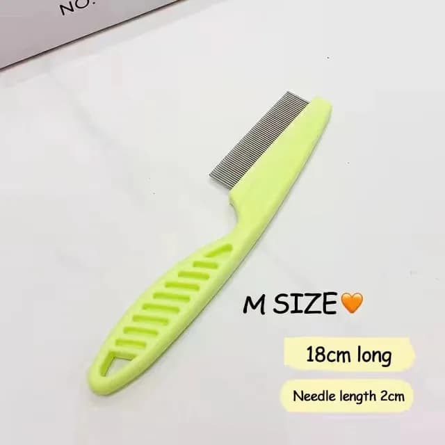 1/2pc Pet Hair Shedding Comb Stainless Steel Flea Comb for Cat Dog Pet Comfort Flea Hair Grooming Comb Dog Brush Grooming Tools - 4