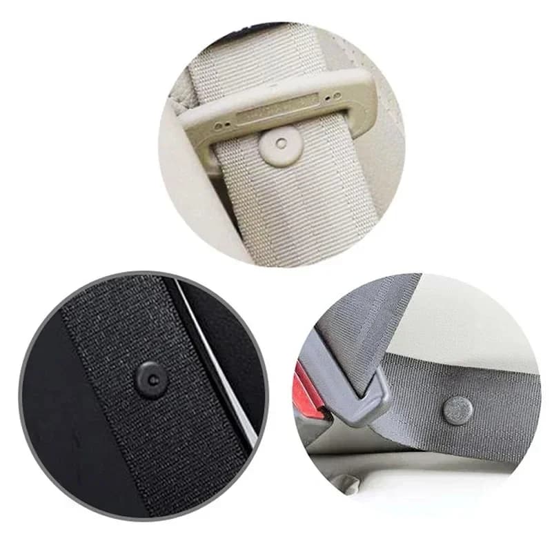 5/10pcs Car Safety Seat Belt Stopper Buckle Auto Seat Belt Spacing Limit Stop Plastic Anti-slip Seat Belt Stop Button - 4