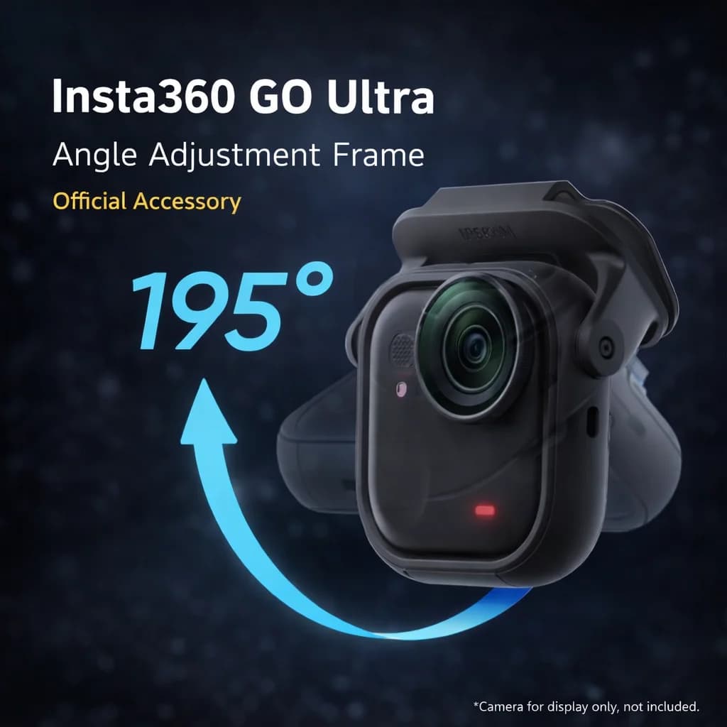 إطار قابل للتعديل Insta360 GO Ultra بمشبك مغناطيسي ودوران 195° مع مفتاح تبديل أفقي وعمودي - إكسسوار رسمي - 3