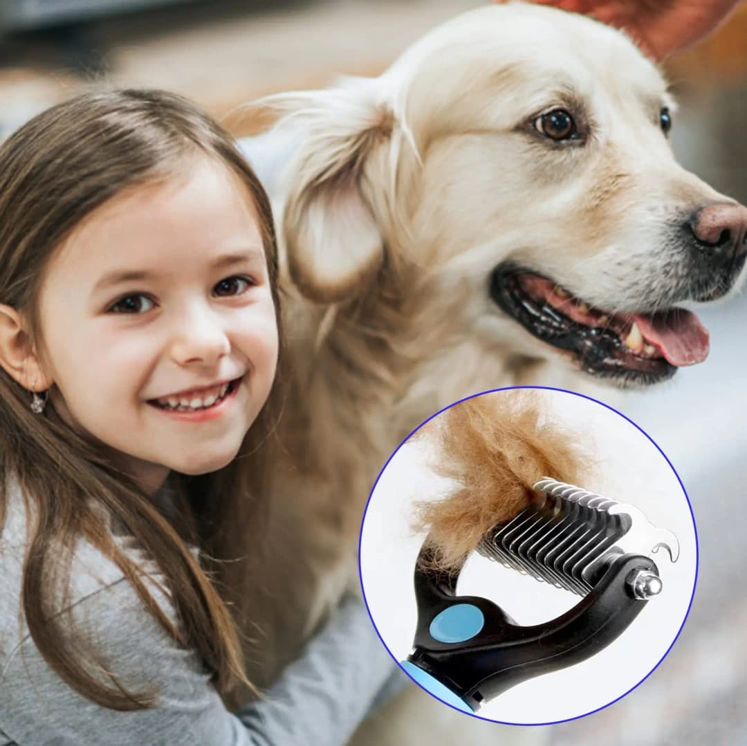 Professional Pet Deshedding Brush Dog Hair Remover Pet Fur Knot Cutter Puppy Cat Comb Brushes Dogs Grooming Shedding Supplies - 3