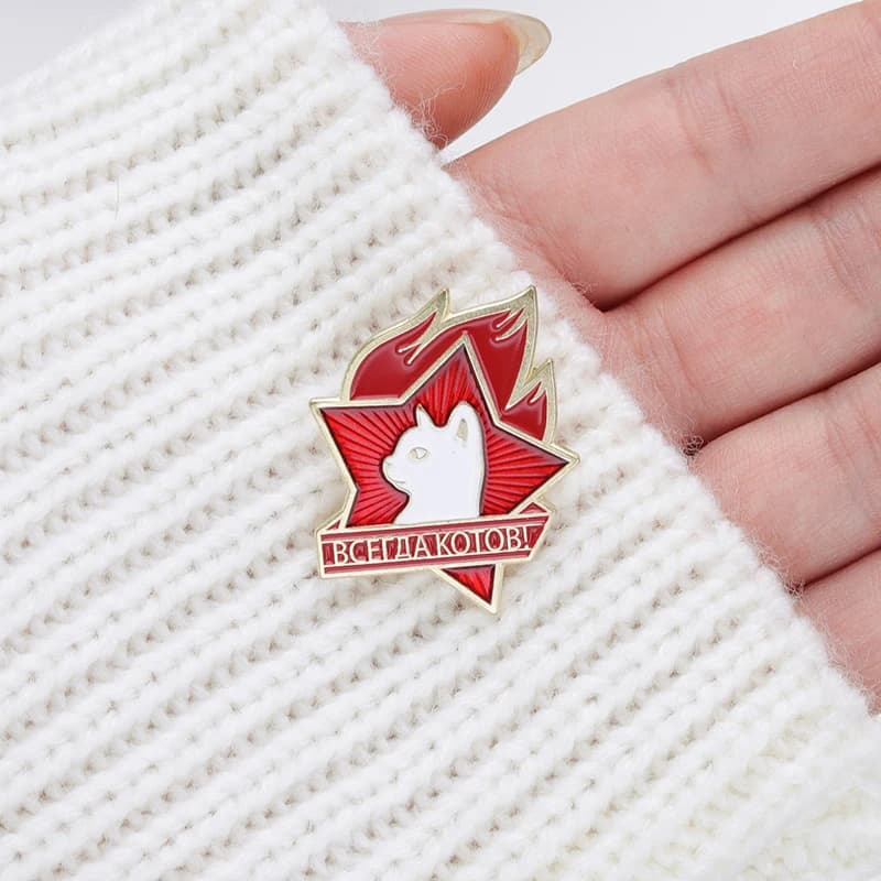 Мир Мур Мяу Planet Cats Brooch Enamel Pin Всегда котов Cat Star Brooches Creative Jewelry Gift for Friends - 3