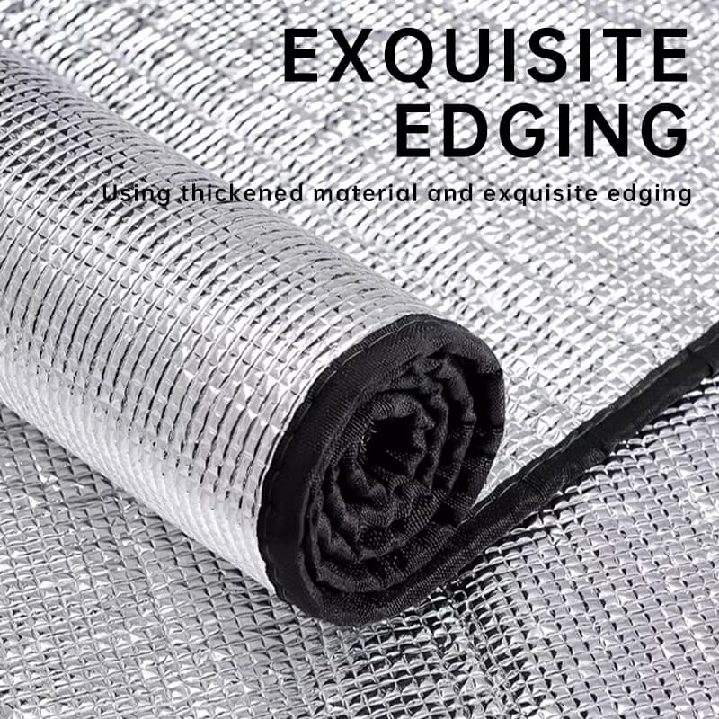 حصيرة فوم ألمنيوم للتخييم الخارجي، وسادة محمولة مقاومة للرطوبة، حصيرة شاطئ للنزهات، وسادة نوم معزولة من الألمنيوم، مستلزمات تخييم - 4