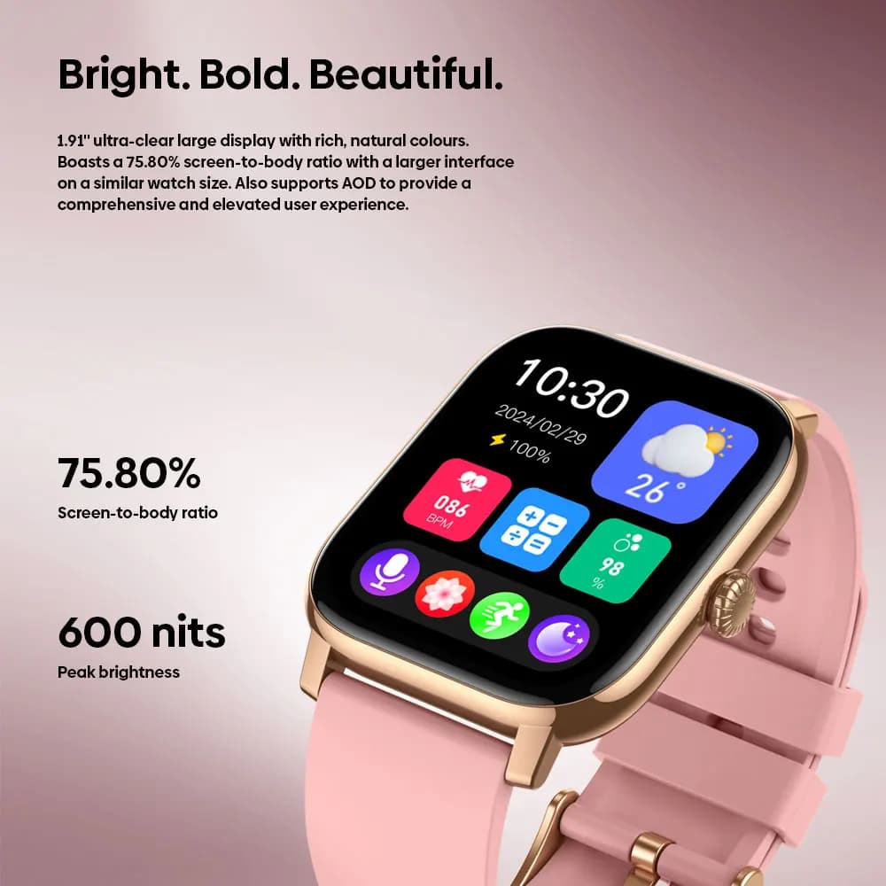 New Zeblaze Btalk Pro Voice Calling Smart Watch 1.91''HD Display Screen Advanced Health Tracking Multiple Sports Mode Smartwatch - 2