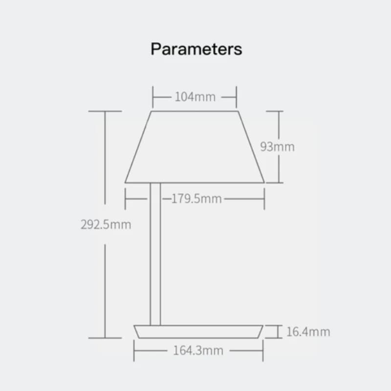 Yeelight Staria Bedside Lamp Pro Touch Dimming Support wireless phone charging Voice Control For Apple Homekit (ERP compliant) - 6