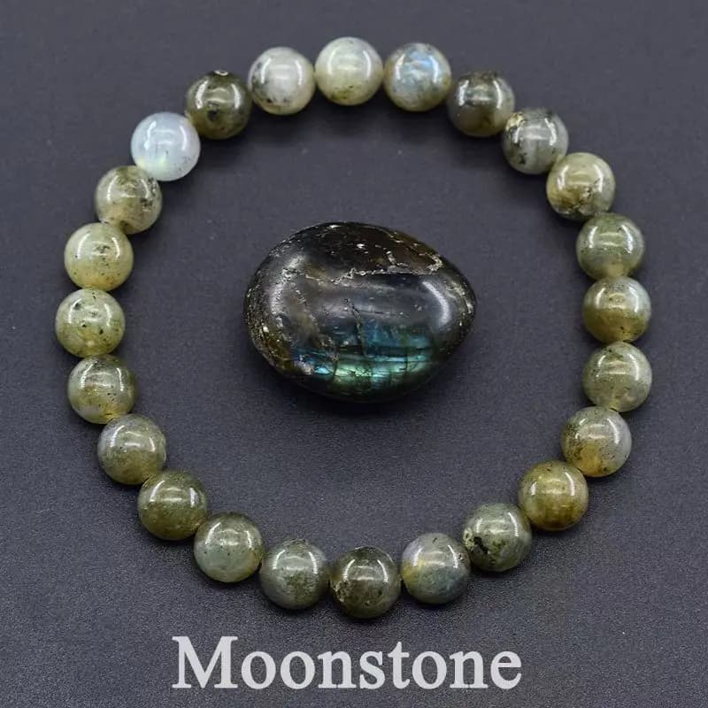 6/8mm Reiki Blue Apatite Bead Bracelet Men Women Natural Stone Blood Circulation Stimulate Enthusiasm Health Care Couple Jewelry - 6
