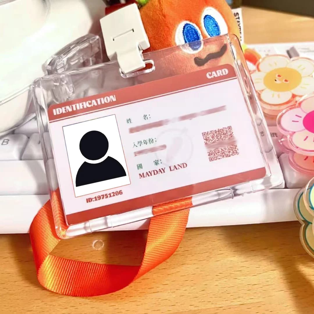 Waterproof PVC custom ID work card, customized, free design, rounded corner treatment, thickness 0.76mm - 4