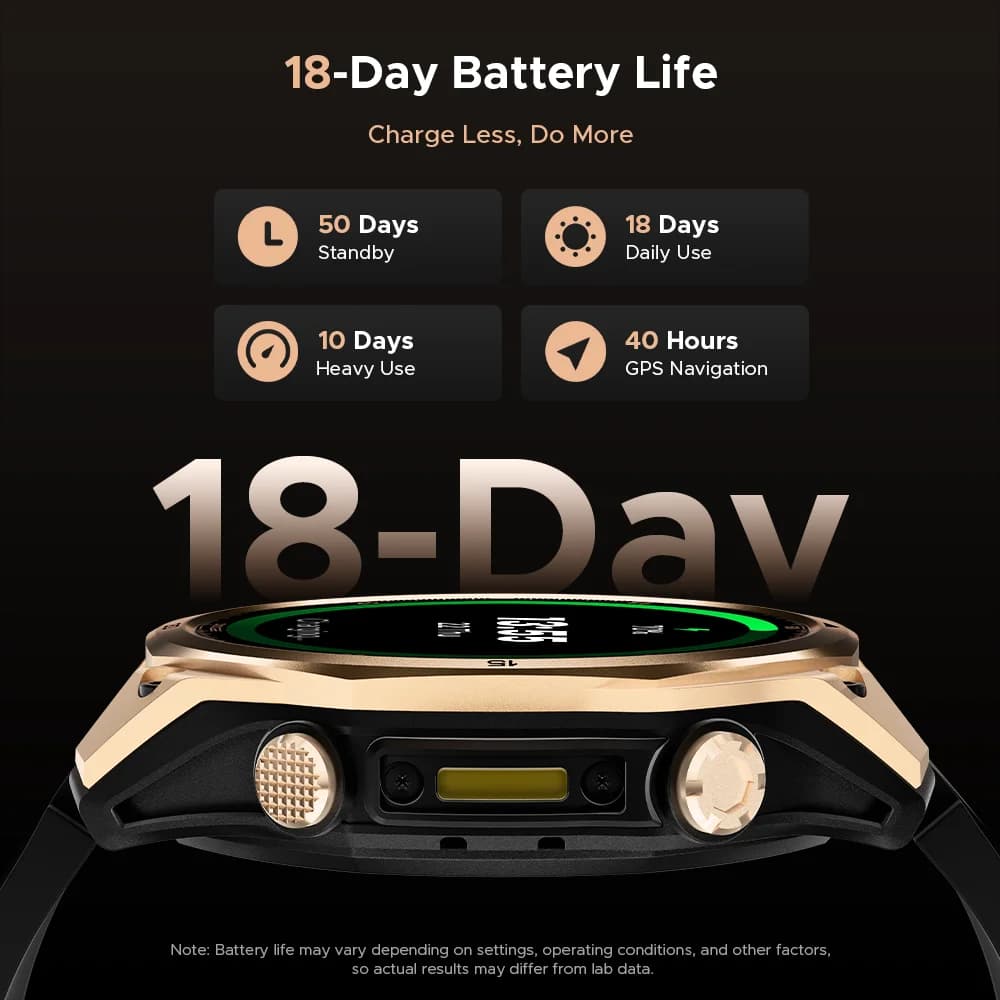 DOOGEE ANYWISE W1 Smart Watch 5ATM Water Resistance 178 Sports Modes Health Monitoring Dual-frequency GPS Reminder function - 2