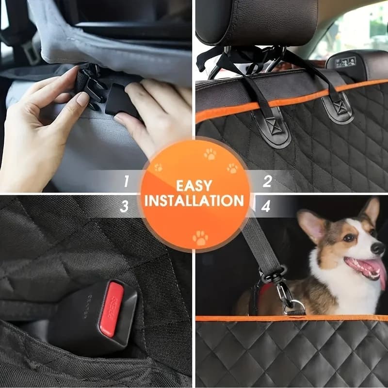 Ideal Car seat Cover, Upgrade Your Car Seats with this Waterproof, Scratch-Resistant Dog Hammock Cover! - 5