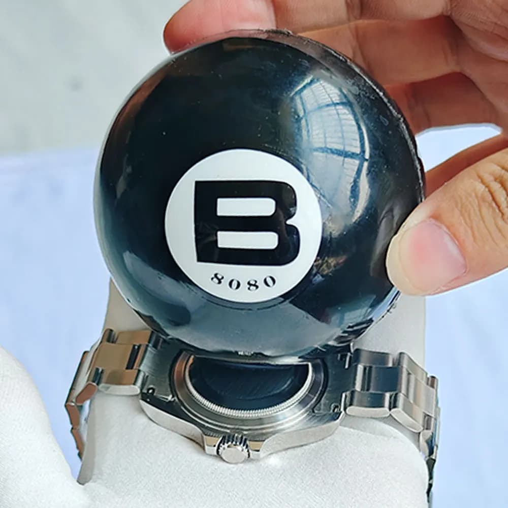 Watch Case Open Ball Durable 8088 6.5cm Black Rubber Safe Reliable Portable Watchmaker Watch Rotating Friction Ball Repair Tool