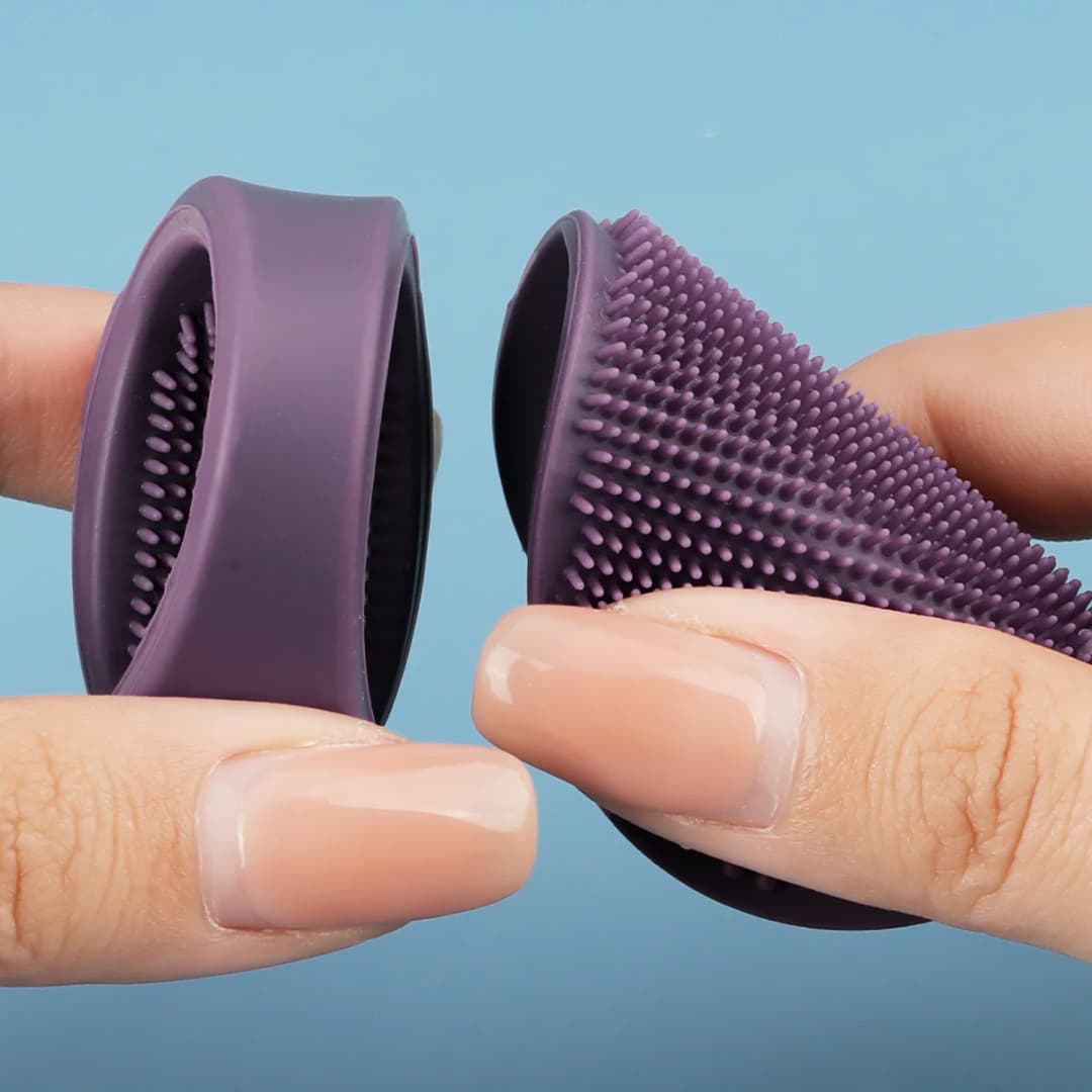 مجموعة من قطعتين من فرشاة تنظيف الوجه، فرشاة إزالة الرؤوس السوداء، بدلة مزيل بشرة الوجه - 2