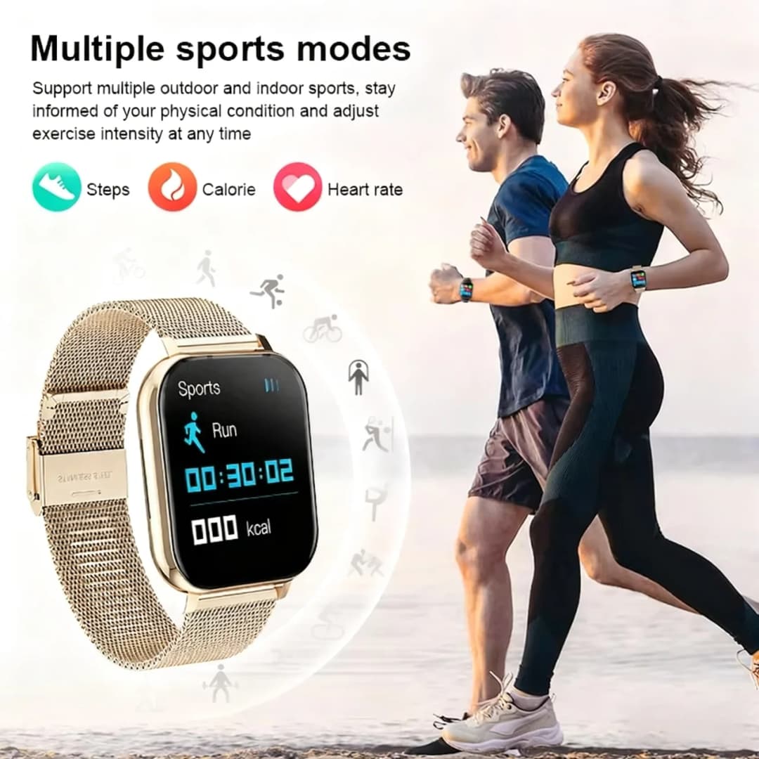 LAXASFIT New Smart Watch HD Display Answer Call Make Calls Message Preview Sport Modes Smartwatch DIY Dial Men Women - 5