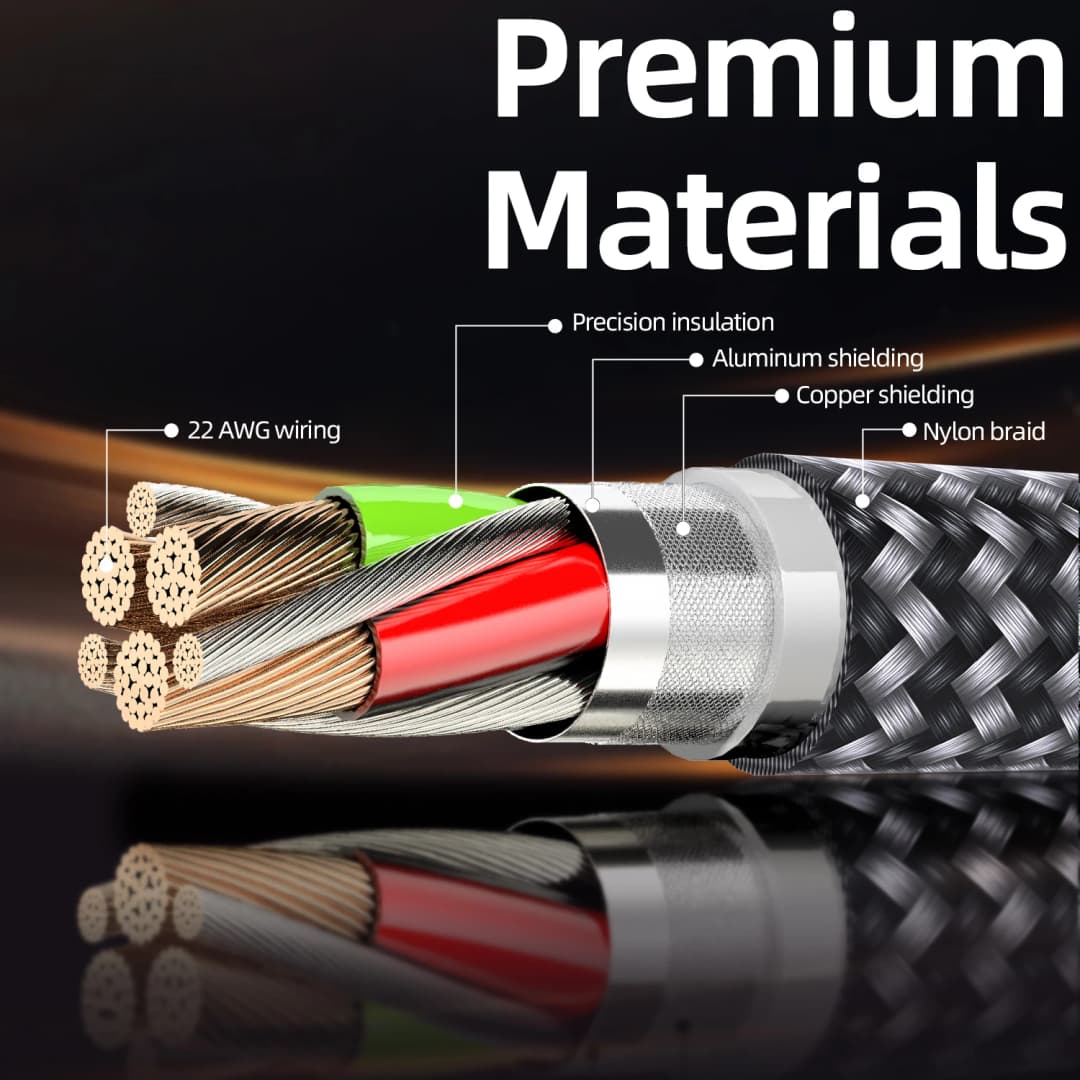 1PC 2PCS Type C to Lightning Fast Charging Data Cable MFI Certified 20W Nylon Braided Cable for iPhone14 14Pro 14Plus 13 12 11 X - 5