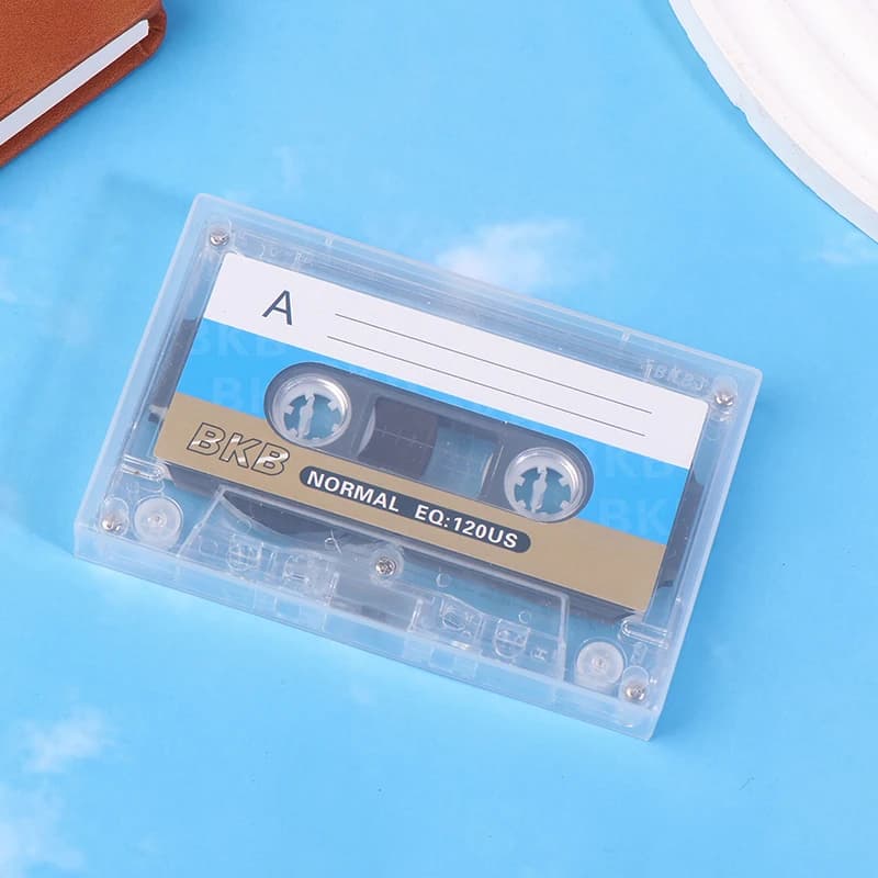 شريط تسجيل صوتي فارغ 60 دقيقة - كاسيت صوتي قابل للتخصيص DIY لهدايا أعياد الميلاد والذكرى السنوية، حفظ Retro VoiceChip - 4