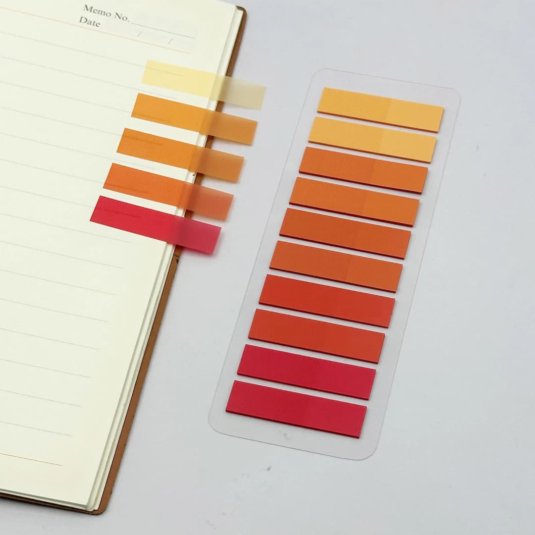 200 قطعة ملصقات ملونة شفافة فسفورية علامات فهرسة أعلام ملاحظات لاصقة قرطاسية هدايا للأطفال لوازم مدرسية ومكتبية - 5