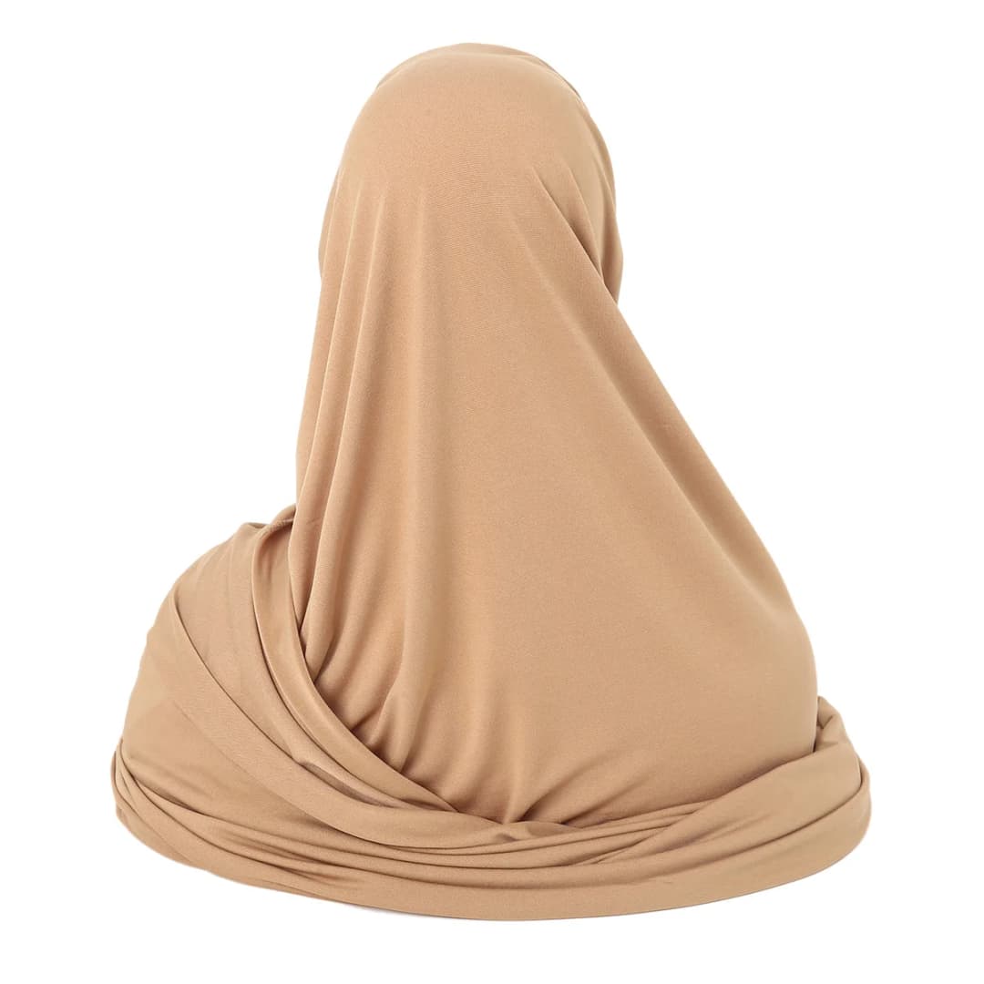 كريستال القنب عبر الجبين حجاب المرأة لون الصلبة المسلمات العمامة لينة مرونة الحجاب غطاء الرأس وشاح متكامل - 3