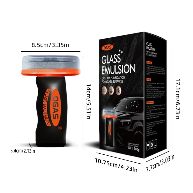 فرشاة تنظيف طبقة الزيت من زجاج السيارة من OGAS، معجون تنظيف طبقة الزيت من الزجاج الأمامي، رغوة تنظيف السيارات دون إتلاف الزجاج، جديد - 6