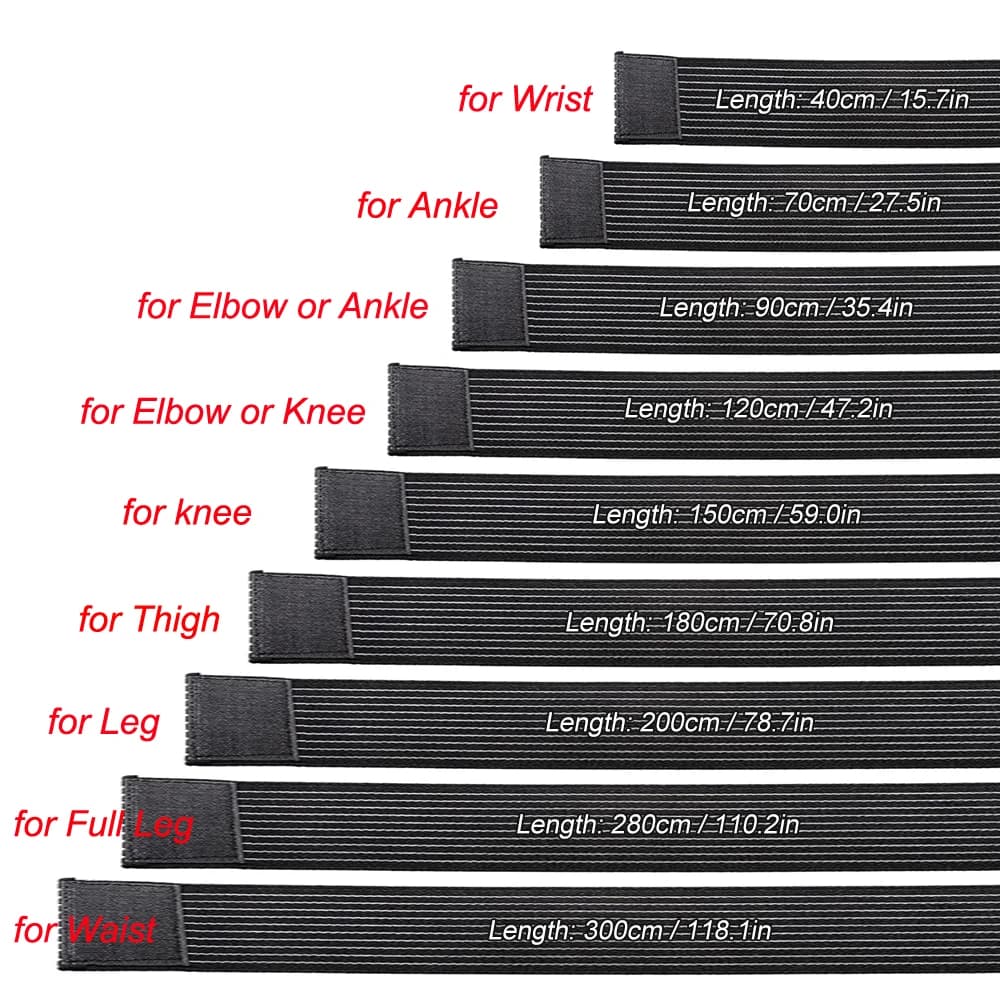 TIKE Elastic Breathable Wrap Ankle Support Brace Compression Knee Elbow Wrist Ankle Hand Support Wrap Gym Sports Bandage Strap - 6