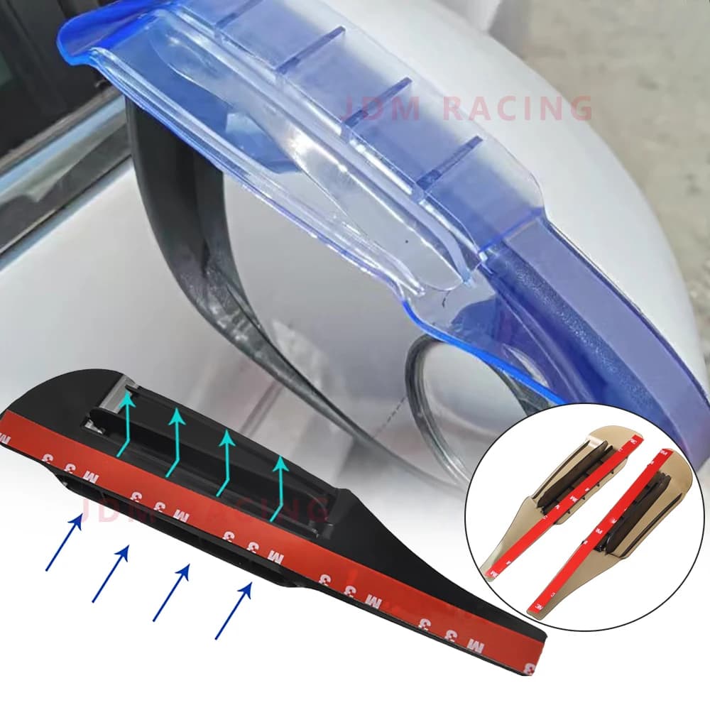 Air Guide Diversion Rainwater Car Rearview Mirror Rain Eyebrow Reflector Reverse Mirror Ventilation Type Universal Rain Eyebrow