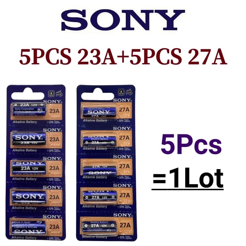 5-50pcs original SONY 27A /23A 12V 23GA A23S/A27 alkaline battery doorbell remote control electric toy - 6