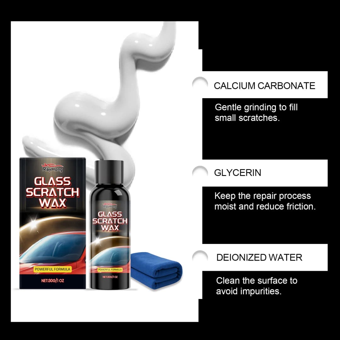 Windshield Scratch Remover Restoration Kit Car Glass Polishing Compound Effectively Remove Scratches Swirls Restore Clarity Visi - 2