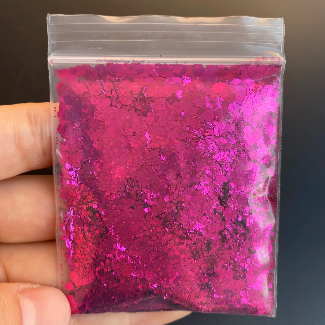 10 جرام/الحقيبة لامع مسمار الفن بريق الترتر البوليستر لامع مزيج مكتنزة بريق للأظافر الحرف الراتنج - 2