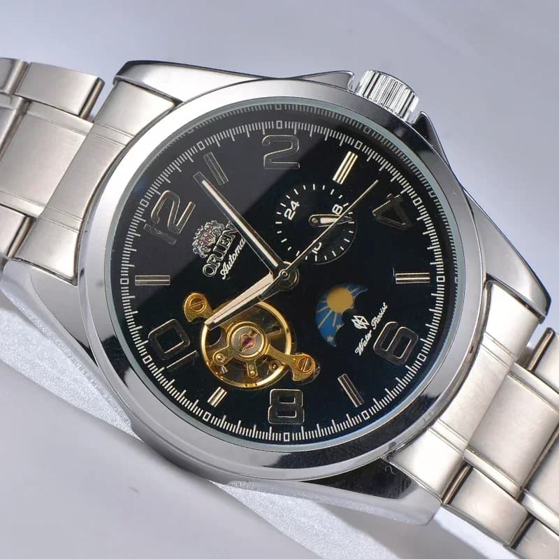 Orient Watches AAA Clock High Quality  Brand New Top Men's Watch Luxury Multi-Function All-Steel Automatic Mechanical Tourbillon - 3