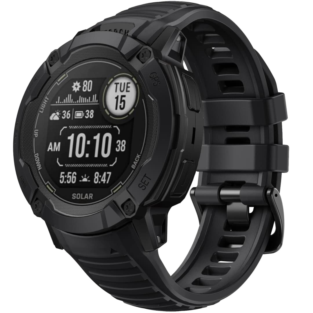 Garmin 26mm Silicone Easy Fit Strap For Instinct 2X Quick Release Watch Band Rubber Bracelet Sport Wristband - 2