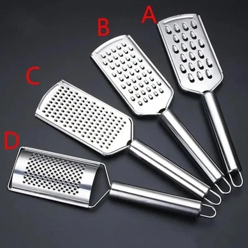 New Stainless Steel Handheld Cheese Grater Multi-PurposeKitchen Food Graters for Chocolate Butter Fruit Vegetable Kitchen Items - 6
