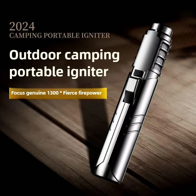 1800°High Temperature Spray Gun Butane Gas Lighter Metal Outdoor Windproof Blue Powerful Flame Torch Jet Lighter Welding Tool - 3