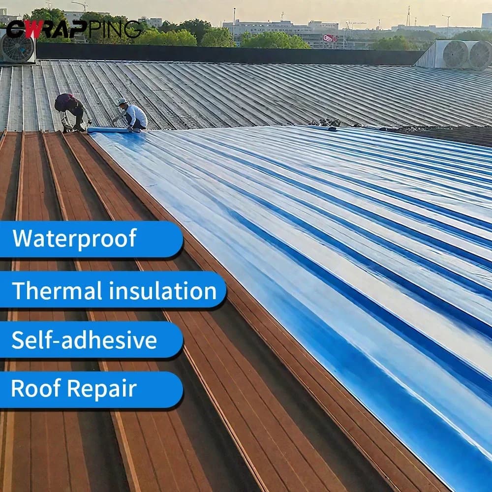 مقاوم للماء شريط لاصق ذاتي إصلاح تسرب السقف لزج ختم الكراك المقاومة العزل الحراري تجديد للمنزل - 3