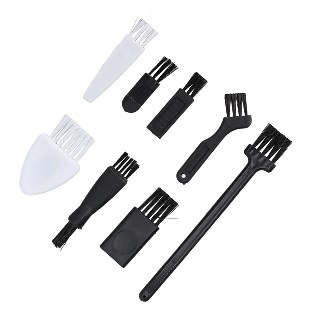 مجموعة فرش تنظيف ماكينة الحلاقة الكهربائية، 8 قطع لتنظيف الأجهزة المنزلية وإكسسوارات الكمبيوتر - 3